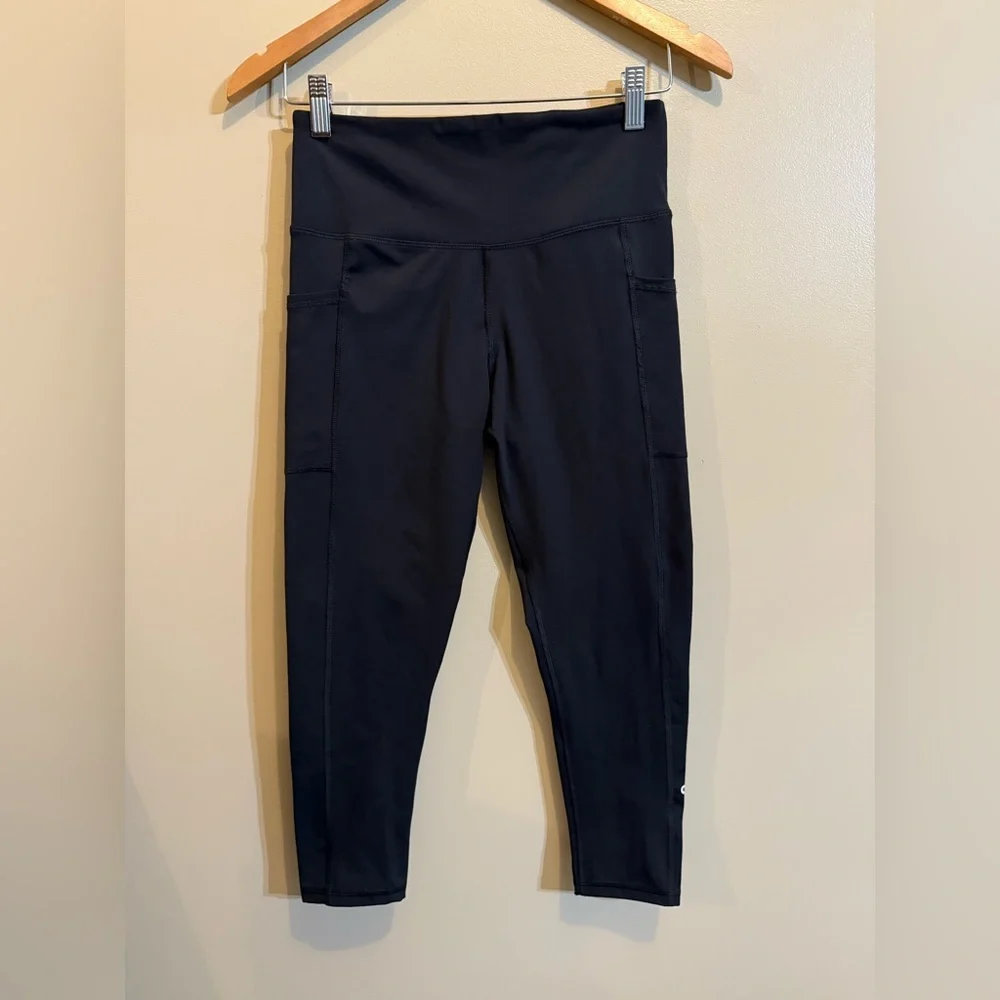 Champion Black High-Rise Leggings with Side Pockets